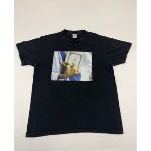 Distressed Supreme Pope Francis T Shirt Black Size Medium Graphic Tee *Read